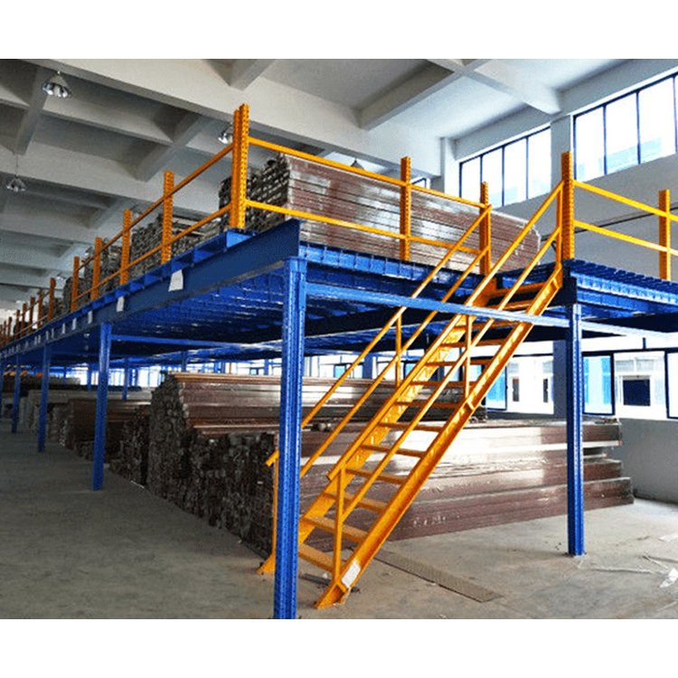 Customizable Industrial Shelves Metal Attic Shelf Platform Steel Panel 3 Floor Mezzanine Racking For Warehouse Storage