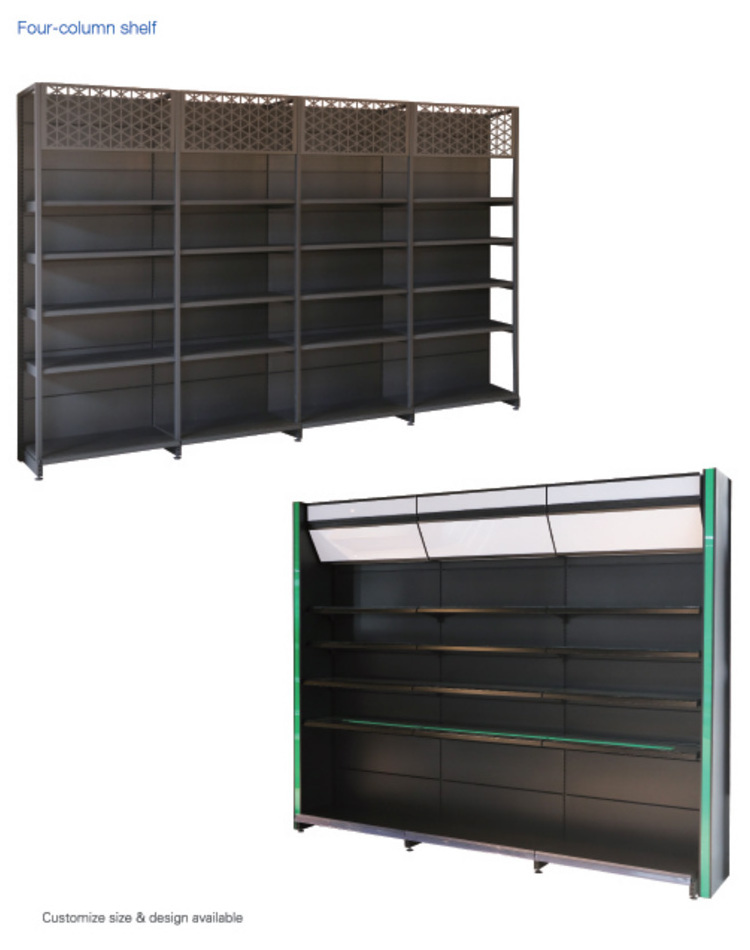 Factory Direct Supply Retail Store Display Racks Wood Gondola Shelving For Sale