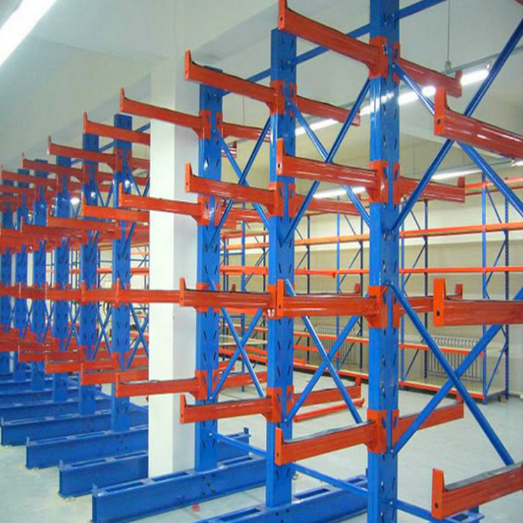 CUSTOMIZED Industrial Heavy Duty Wall Mounted Warehouse Pipe Shelving Cantilever Rack