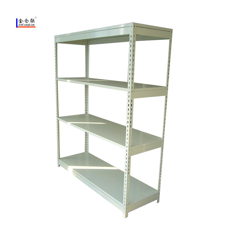 Rivet Shelving Type Durable Light Duty 5 Tiers Metal Storage Shelf Office Rack