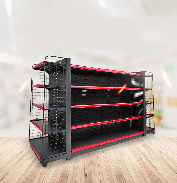 2023 new design Supermarket Shelves Steel Retail Display Shelving/Rack For Shop estantes para tiendas mini mart design