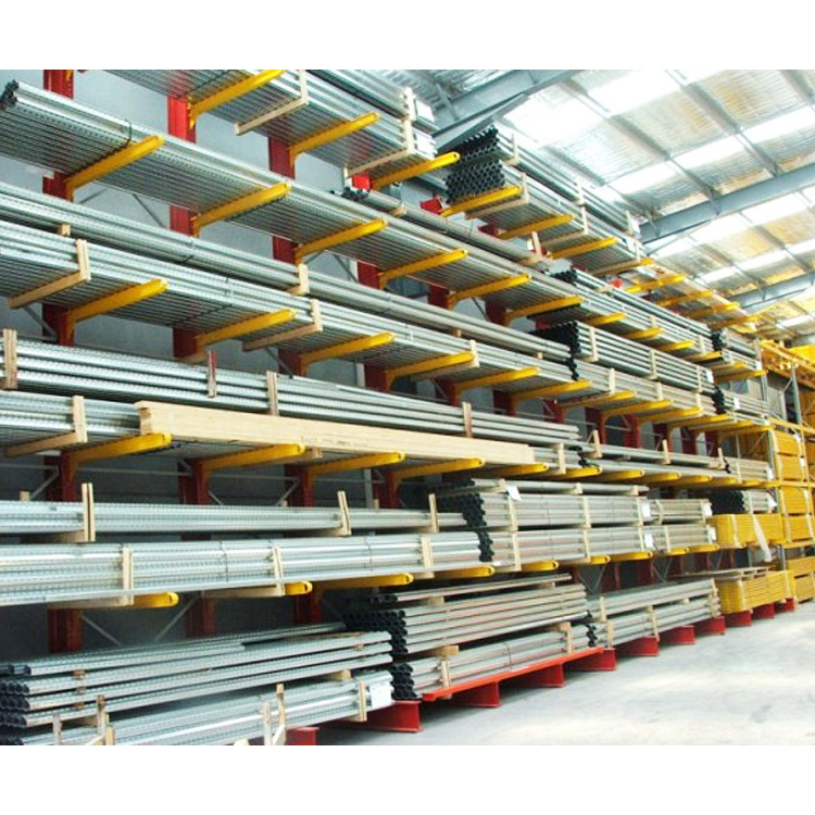 CUSTOMIZED Industrial Heavy Duty Wall Mounted Warehouse Pipe Shelving Cantilever Rack