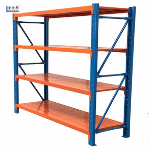 Factory Customized 4 Layer Metal Rack Van Storage Systems Boltless Racking Shelves