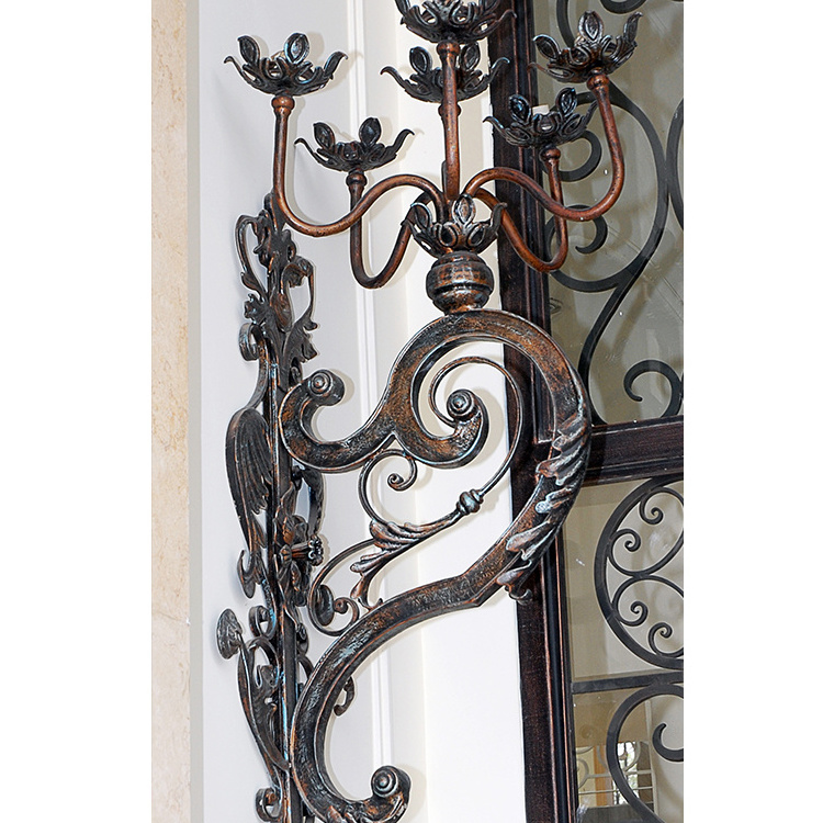 Factory Direct Custom Wall Decor Wrought Iron Gate Metal Ornaments For Fence Decoration