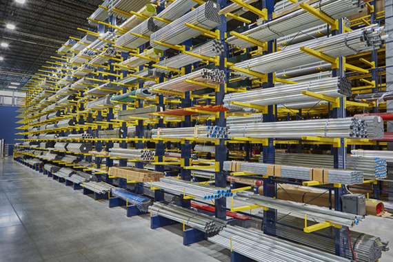 Adjustable Heavy Duty Cantilever Rack Corrosion Protection Steel Warehouse Storage Lumber Hanging Racks