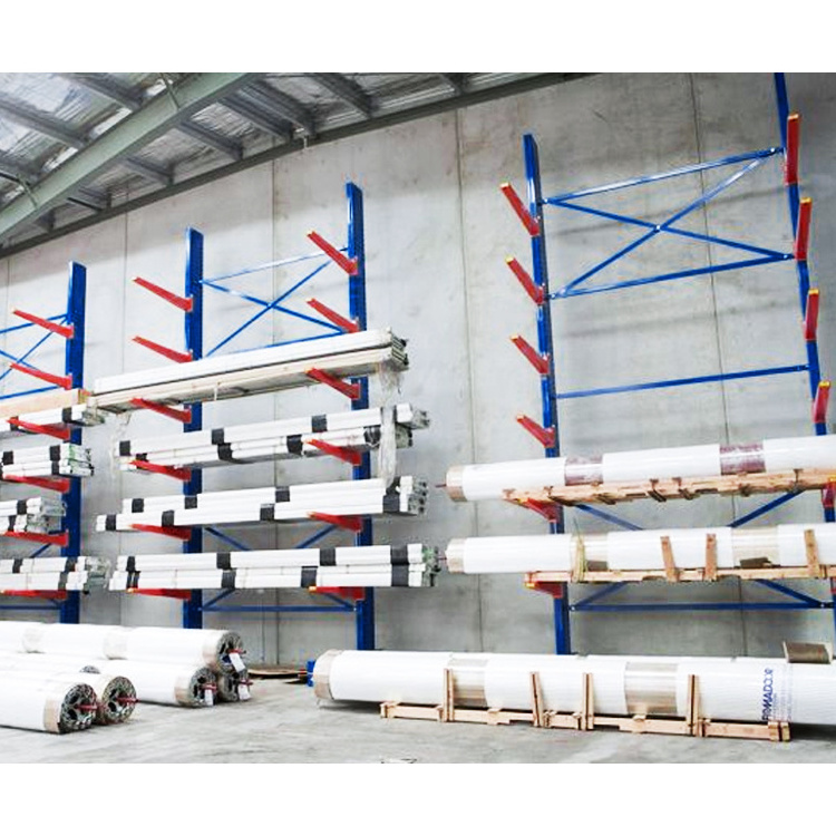 CUSTOMIZED Industrial Heavy Duty Wall Mounted Warehouse Pipe Shelving Cantilever Rack