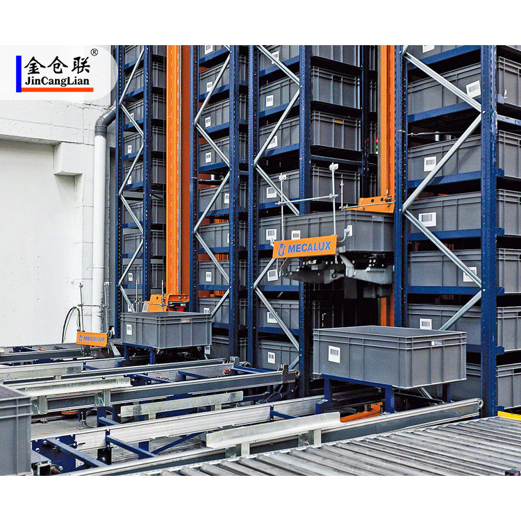 Automated Warehouse Storage Radio Shuttle Racking System  Push-in shelves Chrome Cool Room Shelving for Cold Storage