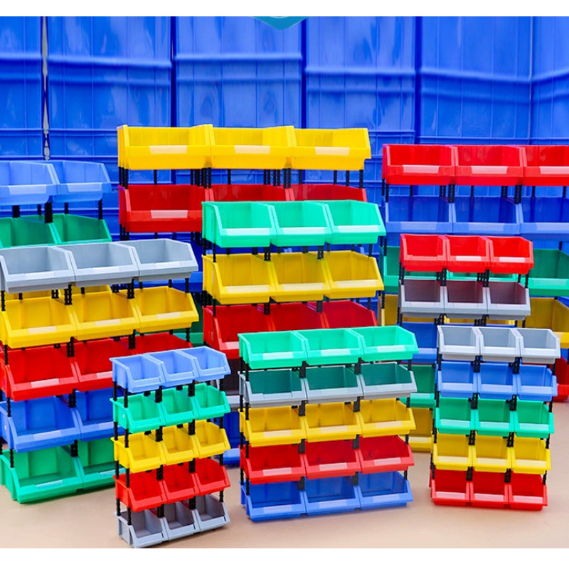 Storage Bin High Quality Warehouse Office Workshop Use Plastic Shelf Stack Stackable Spare plastic bins