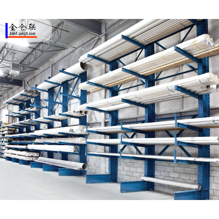 Customized storage cantilever shelving warehouse steel racks Cantilever shelve Cantilever shelving for aluminum/PVC/metal pipes