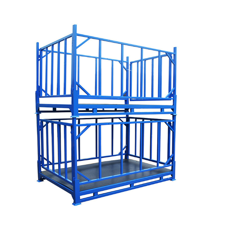 5layers Heavy weight steel warehouse logistic equipment movable stacking post pallet rack