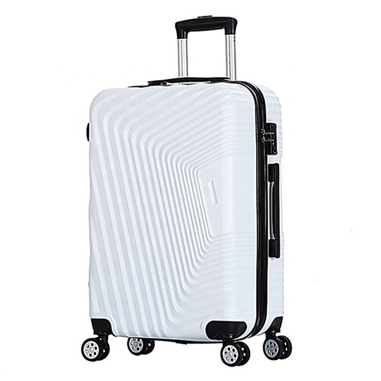 fashion and cheap New pattern hardside rolling ABS PC 20 24 28 inch  trolley luggage set with 4 silent wheels for business