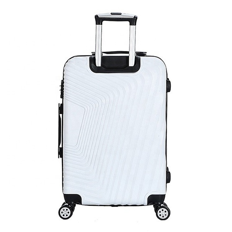 fashion and cheap New pattern hardside rolling ABS PC 20 24 28 inch  trolley luggage set with 4 silent wheels for business