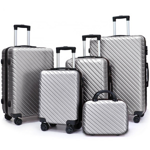 ABS PC smart travelling hand bags carry on travel bags cabin luggage suitcase set trolly bags sets custom hard spinner luggage