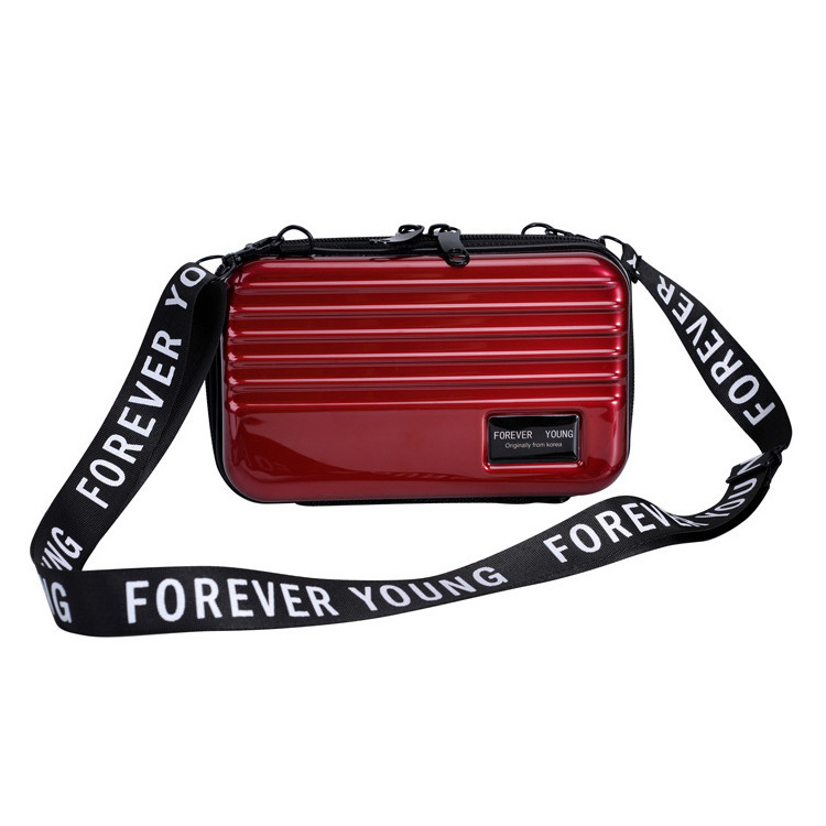 Cosmetic Bag Mini Suitcase Box Travel Portable Abs Pc Clutch Bags