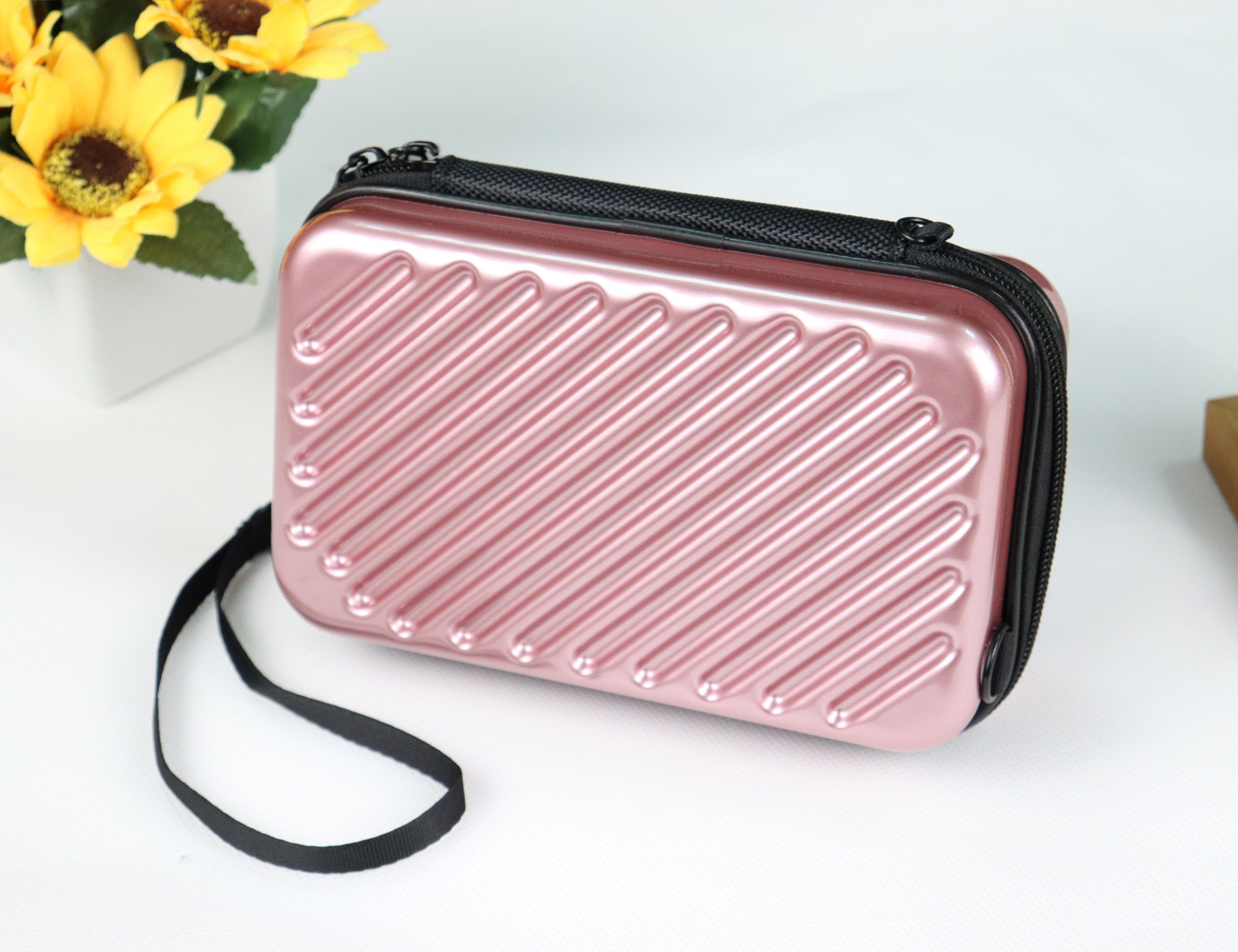 Custom Logo Luxury Travel Abs Makeup Bag Mini Cosmetic Case