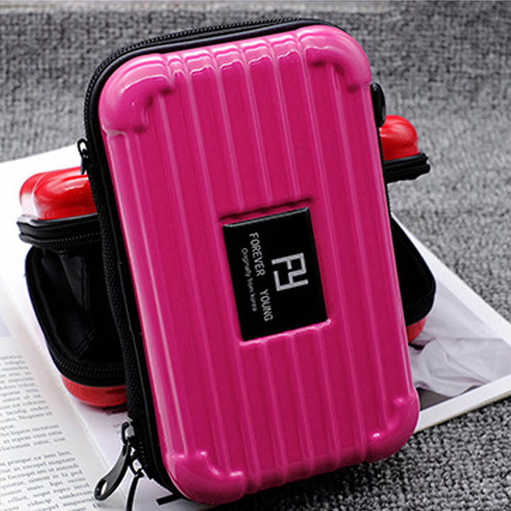 Fashion Hard Case Abs Pc Hard Shell Cosmetic Case Makeup Bag