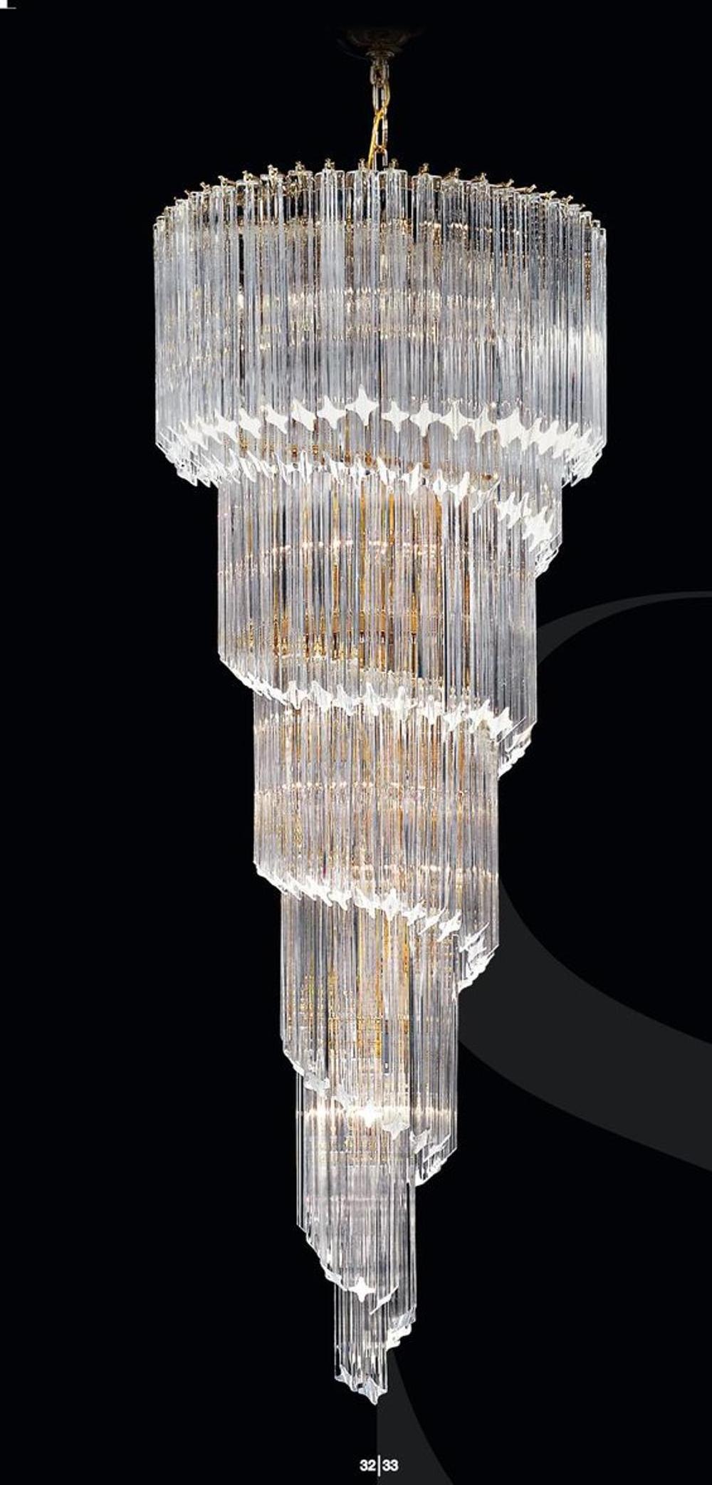 New design customization long crystal chandelier pendant light for living room