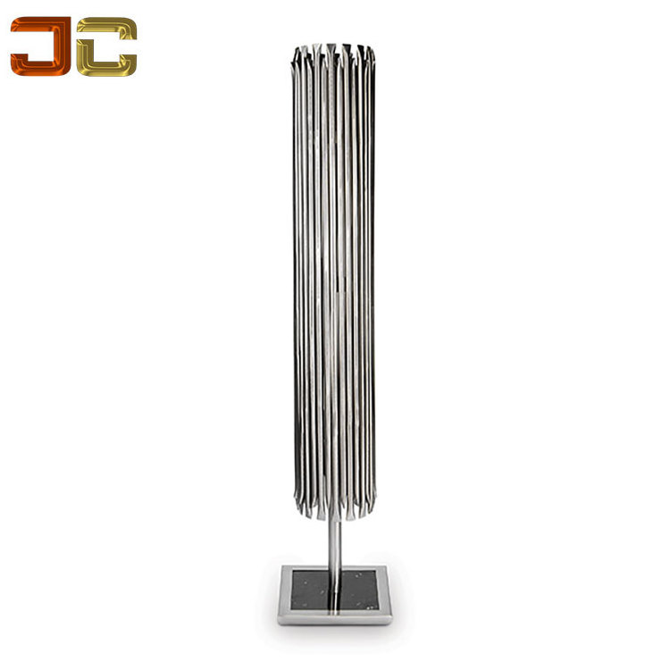 Rose gold stainless steel floor luxury lamp for hotel room