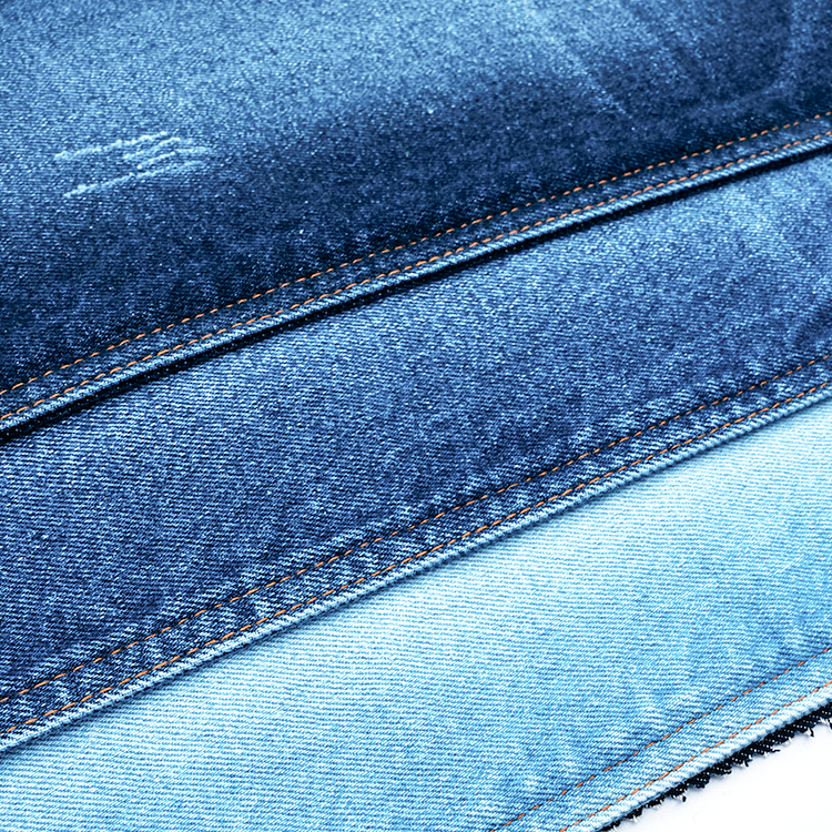 100 % Cotton Dyed Denim Fabric 10oz Blue Color stretch Of High Quality Denim Rigid Fabric For Men