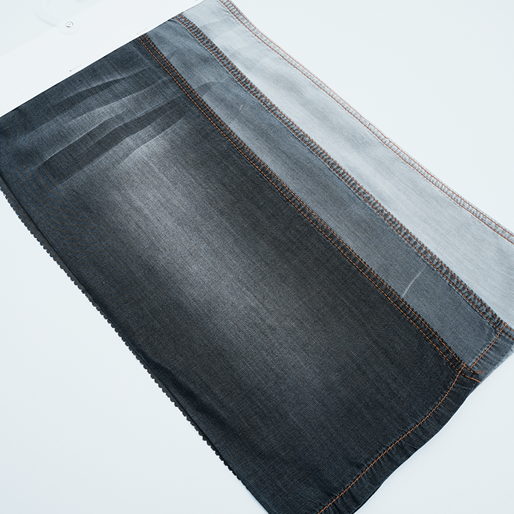 Black Colour Denim Fabric 8.5oz Wrinkle Resistant Cotton Denim Jean Fabric With Good Stretchable Cloth