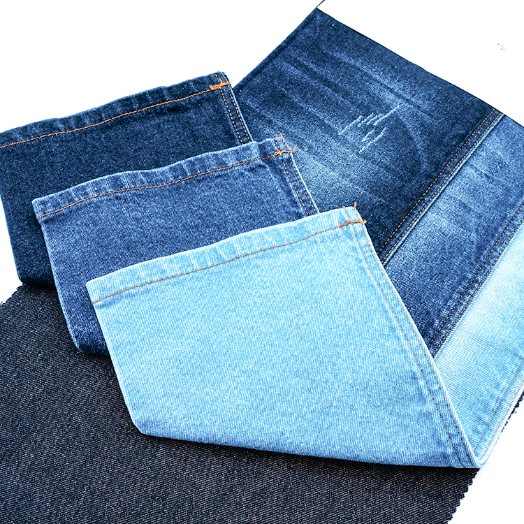 100 % Cotton Dyed Denim Fabric 10oz Blue Color stretch Of High Quality Denim Rigid Fabric For Men