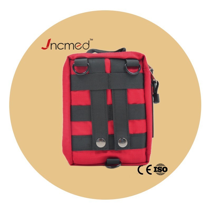 JCMED Portable MINI Outdoor First Aid Kit  Three-layer Folding Car Portable Trauma First Aid Kit