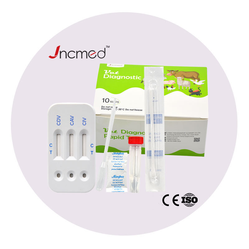 Veterinary Diagnosis CDV Ag+CAV Ag+CIV Ag Combo Rapid Test