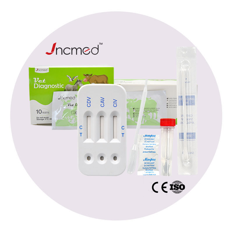 Veterinary Diagnosis CDV Ag+CAV Ag+CIV Ag Combo Rapid Test