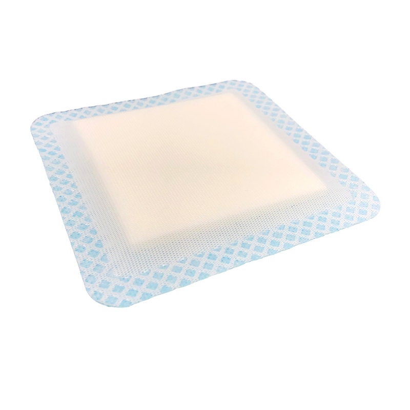 super absorbent wound dressing with soft adherent silicone contact layer exudate management