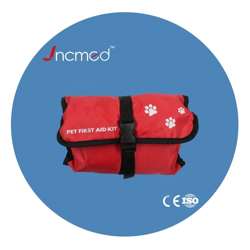 Waterproof Trauma Pet Emergency Survival Cases Medical First-Aid Red Bag Box Car Family Travel Baby Dog Small Home First Aid Kit