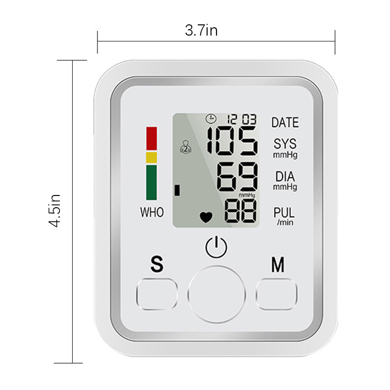 Digital Upper Arm Blood Pressure Monitor Electronic Sphygmomanometer