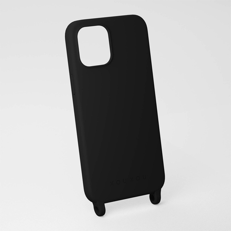 OEM Black Soft-Touch Silicone Case With Eyelets Customized Plastic Injection Phone Case Mold