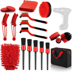 19 in 1 Car Wash Brush Wheel & Tire Brush Car Detailing kits Easy Reach Wheel and Rim Brush