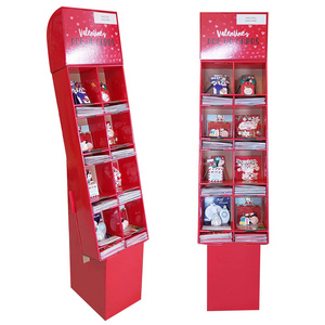 POP Free Floor Retail Carton Advertising Brochure Paper Cardboard Store Book Gift Postcard Greeting Cards Display Rack