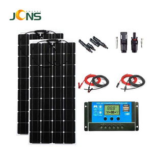 JCNS Factory Wholesale Manufacturer 36V 200w ETFE Flexible Solar Panels Kit For Boat Touring Car