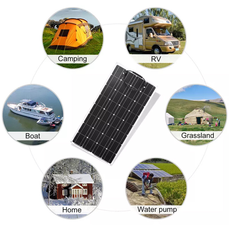 JCNS Factory Wholesale Manufacturer 36V 200w ETFE Flexible Solar Panels Kit For Boat Touring Car