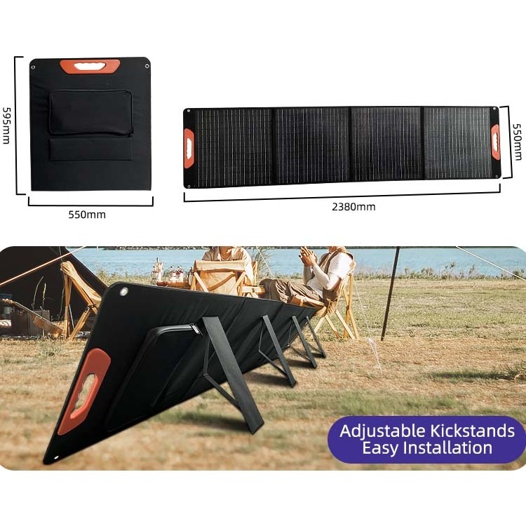 JCNS Wholesale High Quality Folding Solar Panel Blanket 200 Watt Power Solar Panel For Camping