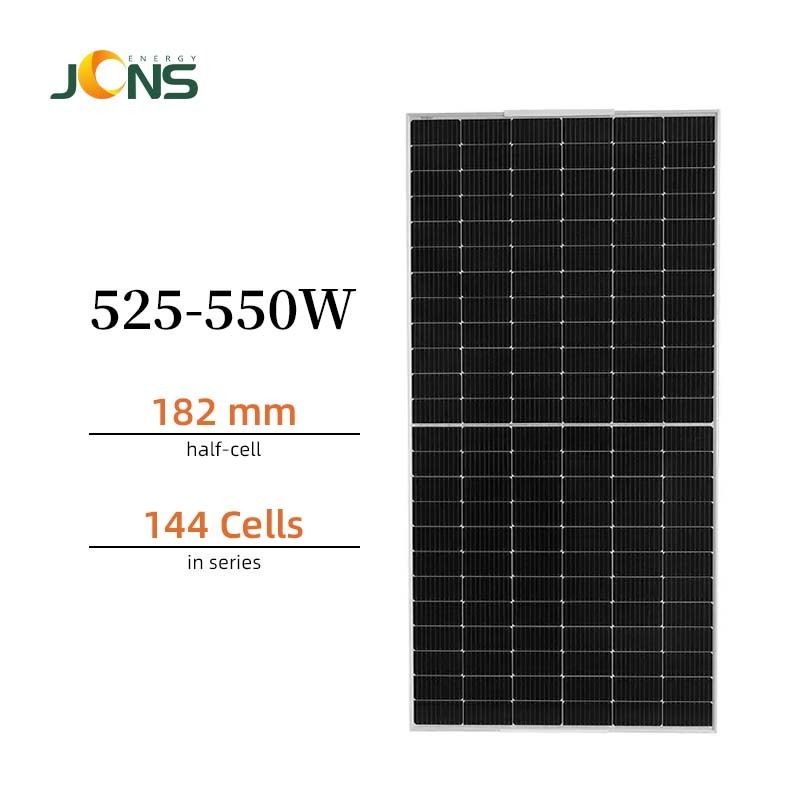 JCN a grade solar panel double mono 550 watt 550w solar panels black 144 cell  monocrystalline pv solar panels