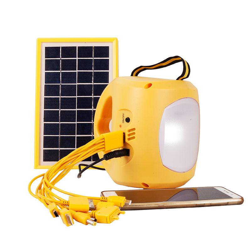 4500mAh solar lantern acid battery and USB  charger rechargeable emergency outdoor lantern with ten in one phone usb charger