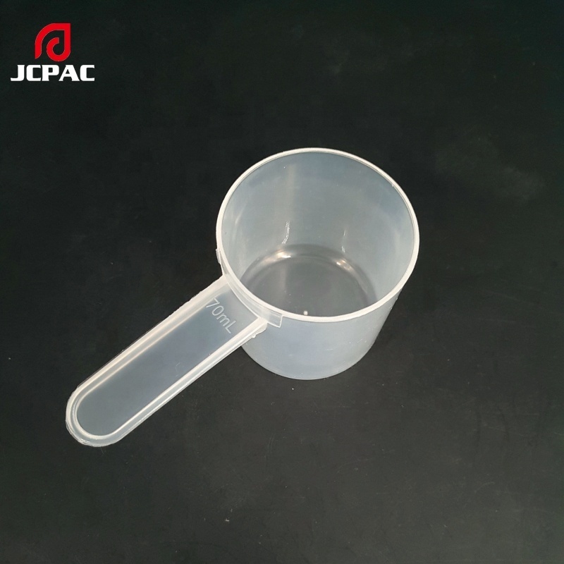 Hot sale 35g protein powder flat spoon  70ml plastic scoop