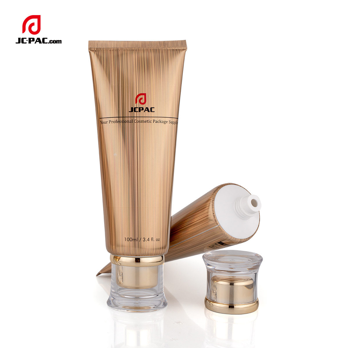 Recycled Plastic Squeeze Cosmetic Skincare Packaging Squeeze Laminated 80ml 100ml Aluminum Plastic Tube For Hand Cream