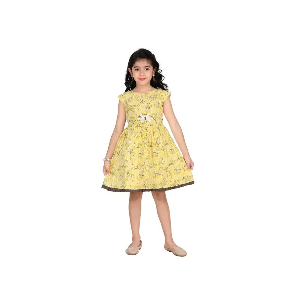 Latest Design Kids Clothing Cotton Frocks Comfortable Soft cotton Girls Frock Casual Dress At Cheap Price Girls Wear Top