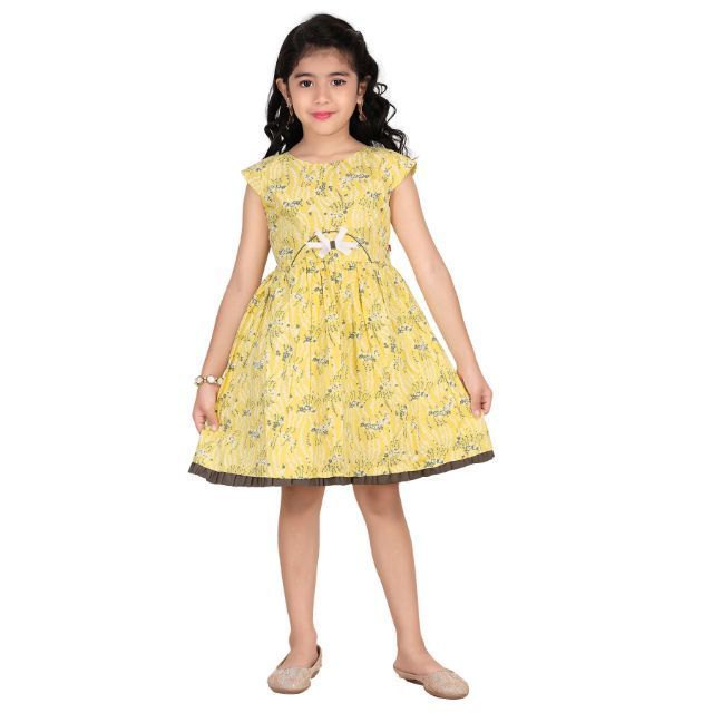 Latest Design Kids Clothing Cotton Frocks Comfortable Soft Cotton Girls Frock Casual Dress At Cheap Price Girls Wear Top