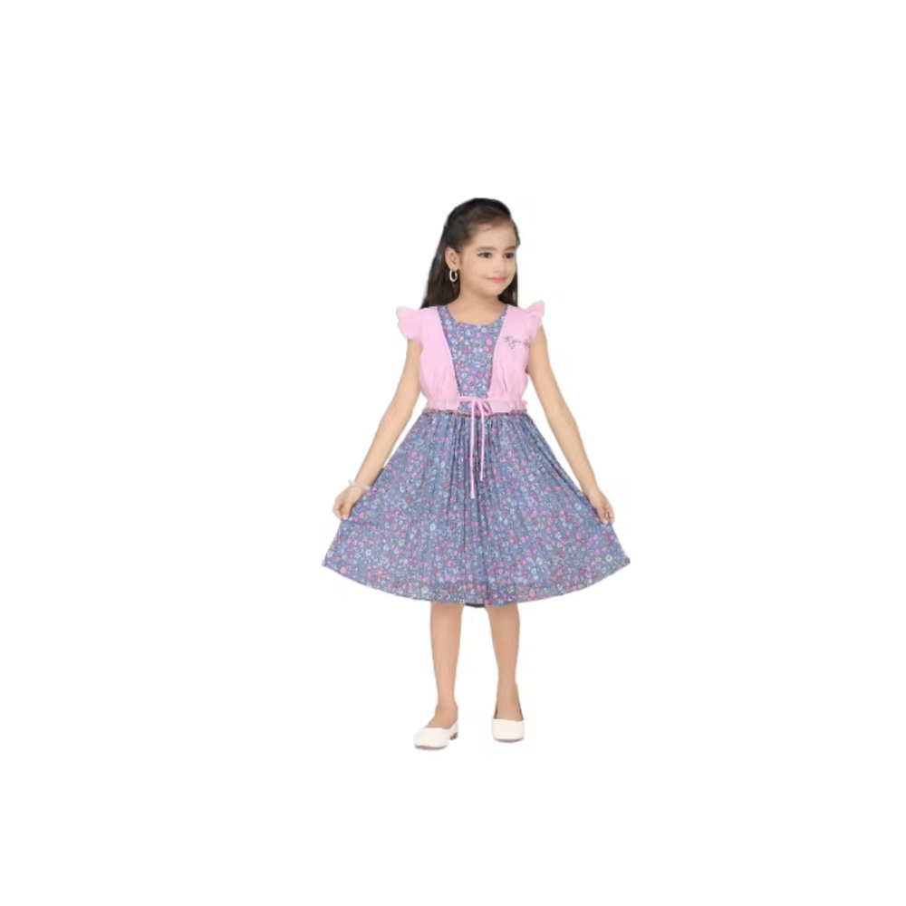 Latest Design Kids Clothing Cotton Frocks Comfortable Soft Cotton Girls Frock Casual Dress At Cheap Price Girls Wear Top