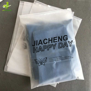 Custom Logo Matte/Frosted Plastic Poly Ziplock Clothes Packaging Slider Zipper Bags, T Shirt Swimwear Zip Lock Clothing Bags