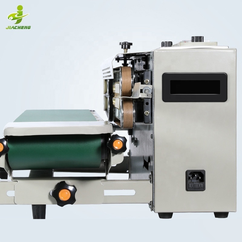 FR 900 automatic continues aluminum foil plastic pouch bag band heat sealer sealing machines for food plastics packages