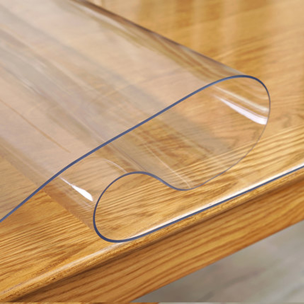 Good Quality Pvc Transparent Film For Table Clothing PVC Vinyl Table Pads Clear Desk Cover Protector Dining