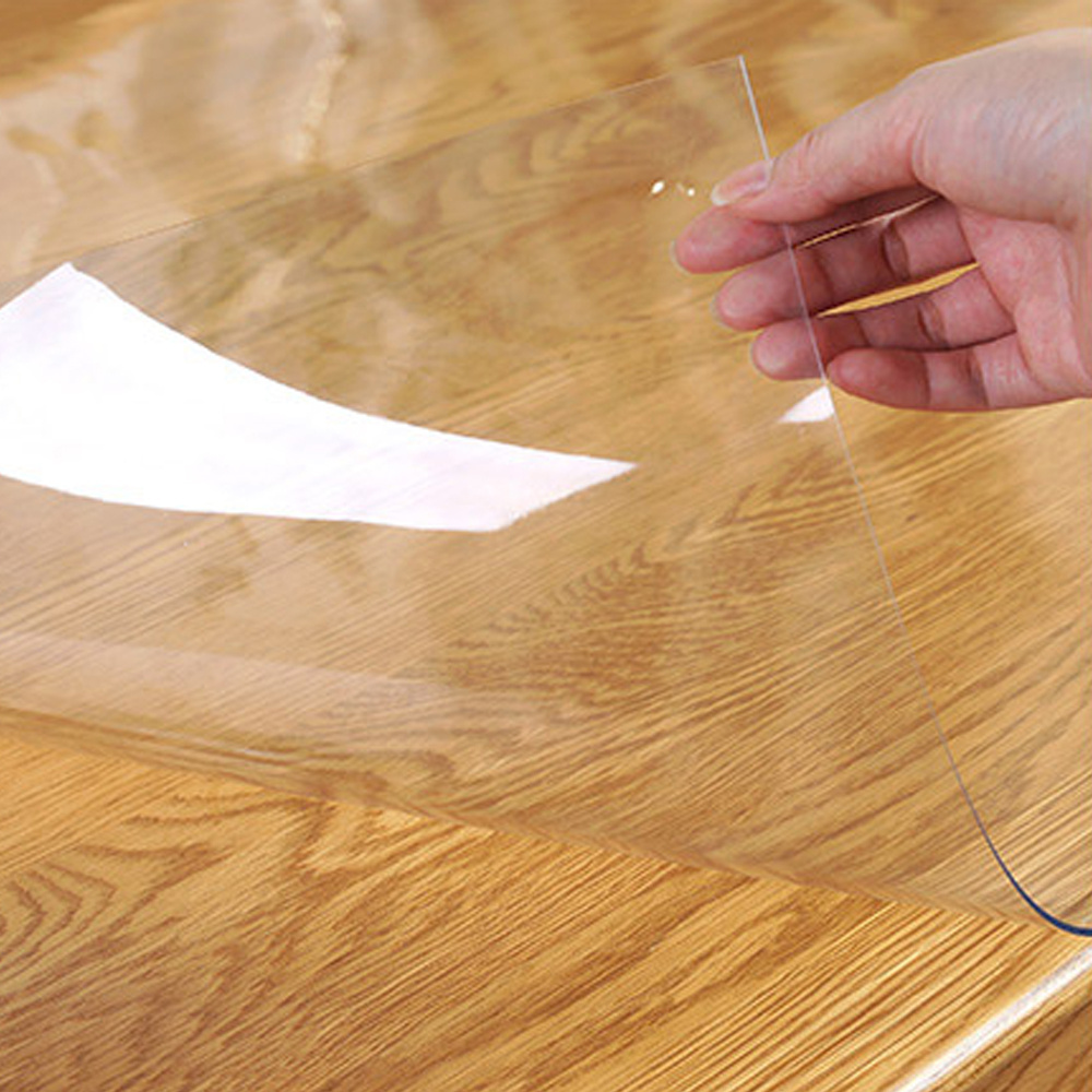 Good Quality Pvc Transparent Film For Table Clothing PVC Vinyl Table Pads Clear Desk Cover Protector Dining