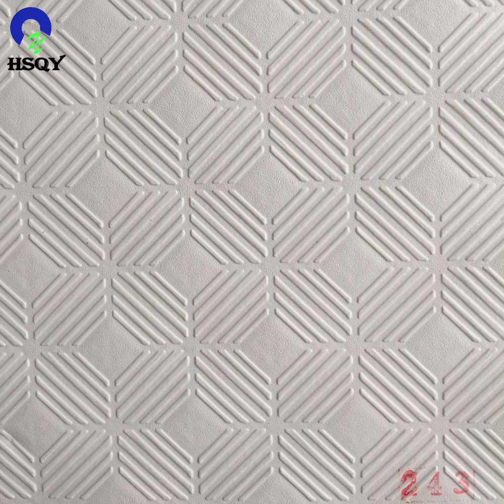 0.06 0.07mm White PVC Film Semi-rigid PVC Embossed Film For PVC Laminated Gypsum Ceiling Tiles