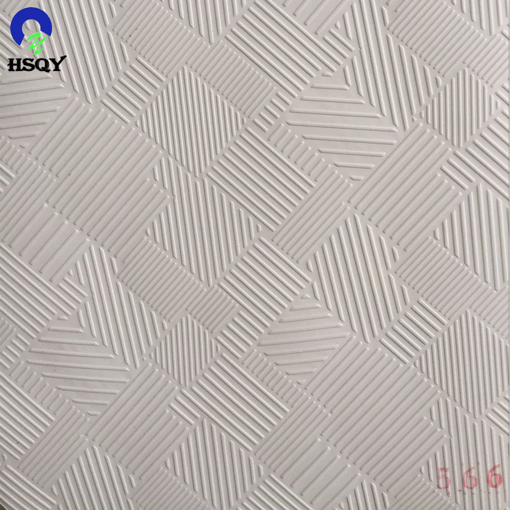 0.06 0.07mm White PVC Film Semi-rigid PVC Embossed Film For PVC Laminated Gypsum Ceiling Tiles